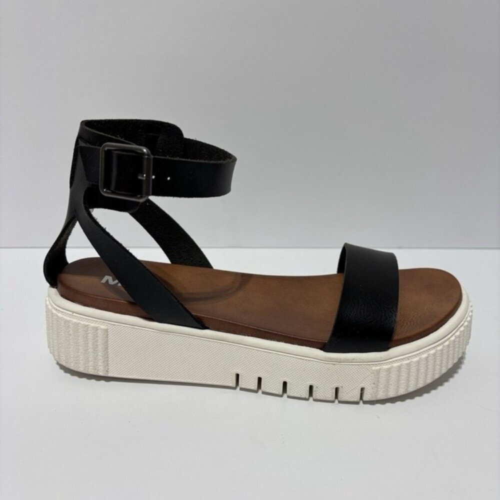 Mia Women’s Lunna Platform Ankle Strap Sandals Black, Size 8.5 M